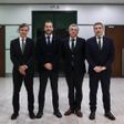 Frederico Varandas com alguns dos principais rostos que vão liderar a sua recandidatura - Foto: SPORTING CP