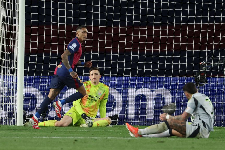 Raphinha foi preponderante na vitória do Barcelona não só neste jogo na Catalunha, como nos anteriores na Luz