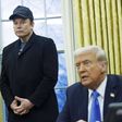 Elon Musk e Donald Trump na Sala Oval da Casa Branca