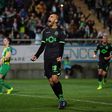 Bas Dost, avançado neerlandês do Sporting, exulta com um dos quatro golos que apontou a 11 de março de 2017 no 4-1 dos leões aos beirões