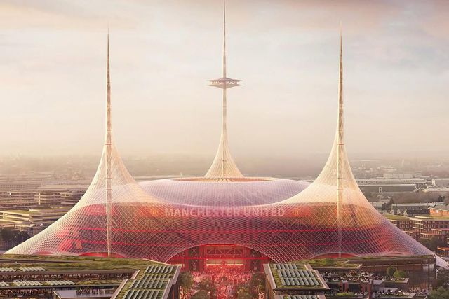 O novo estádio do Manchester United (Foster + Partners)