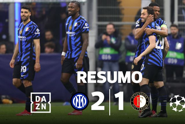Penálti polémico de Taremi ajuda Inter a bater o Feyenoord (resumo)