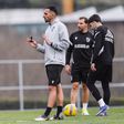 Gil Lameiras no treino desta quarta-feira - Foto: Vitória de Guimarães