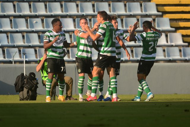 Sporting: Jovane e Nuno Santos celebram regresso de Pote