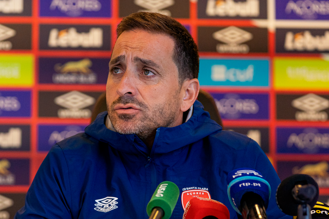 Vasco Matos em conferência de imprensa de antevisão à receção ao Sporting na Liga