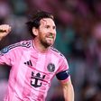 Lionel Messi a festejar o seu golo que deu o apuramento do Inter Miami