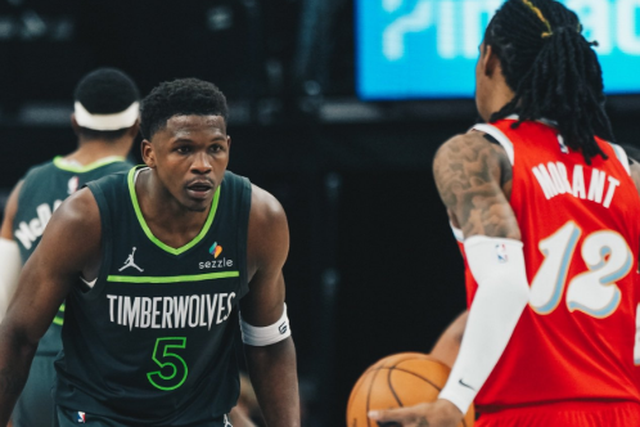 Anthony Edwards ao serviço dos Timberwolves
