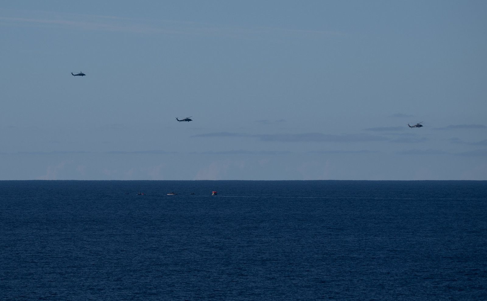 Amaragem da cápsula Integrity da Missão Artemis II no Pacífico foto: Nasa