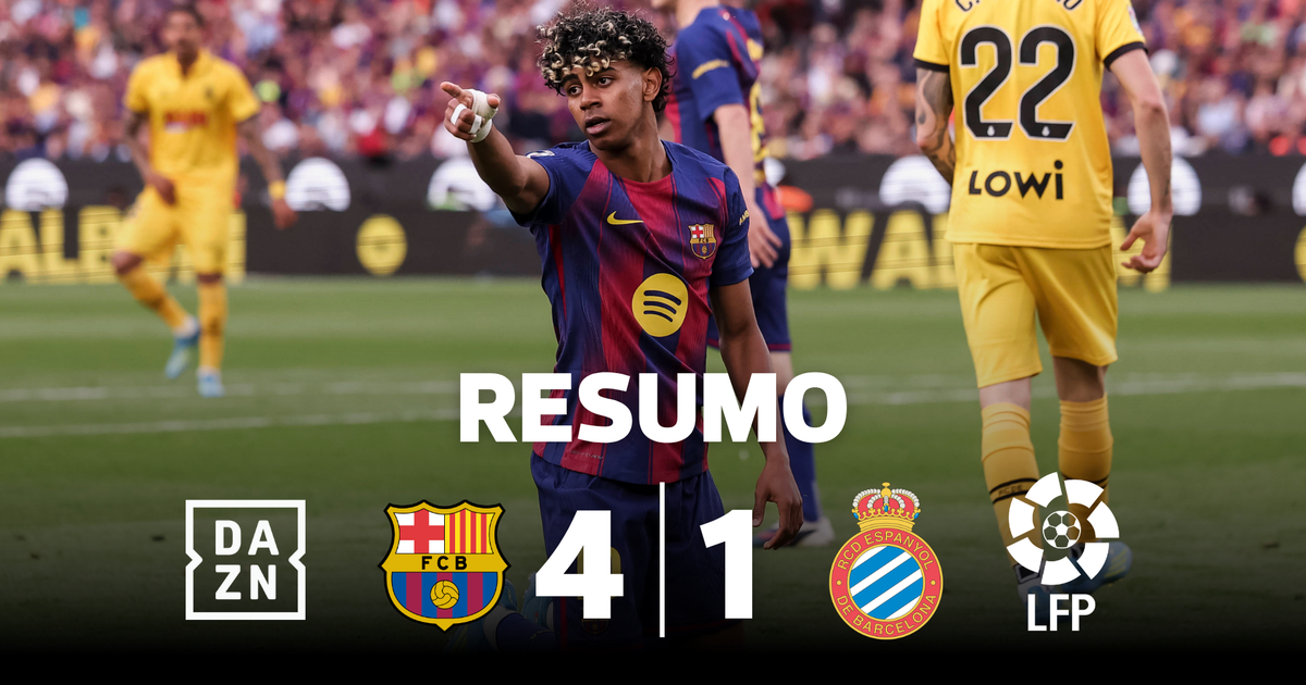 Barcelona vence dérbi à boleia de Ferran e Yamal (resumo)