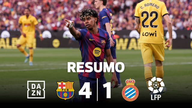 Barcelona vence dérbi à boleia de Ferran e Yamal (resumo)