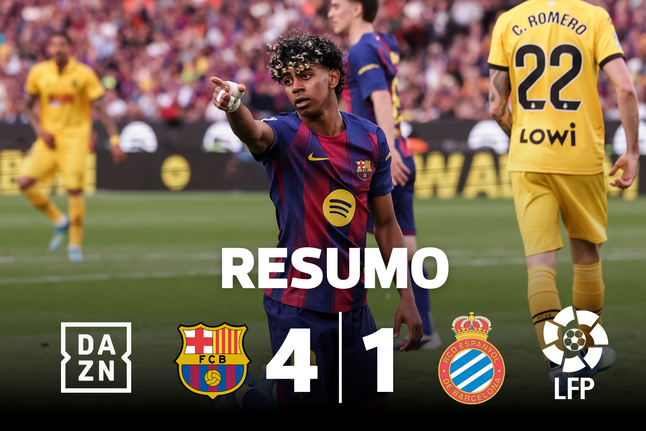 Barcelona vence dérbi à boleia de Ferran e Yamal (resumo)