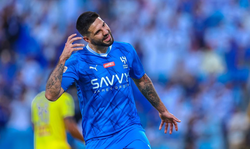 Mitrovic a festejar golo (foto X/@Al Hilal)