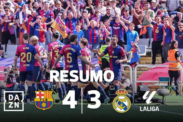 Golos e mais golos: Barcelona marca quatro, vence clássico e diz 'olá' ao título