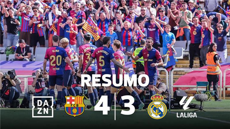 Golos e mais golos: Barcelona marca quatro, vence clássico e diz 'olá' ao título