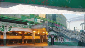 Sede da Juventude Leonina vandalizada durante a madrugada