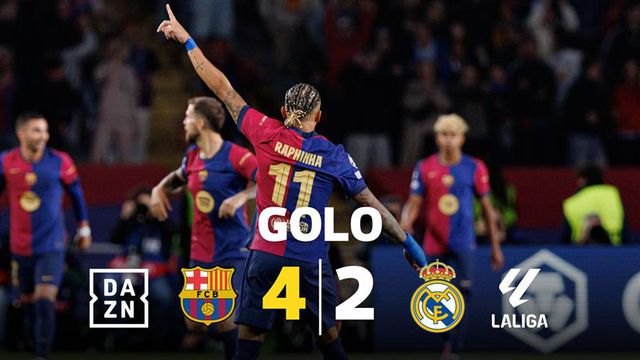 Raphinha bisa e o Barcelona passa de 0-2 para 4-2 (vídeo)