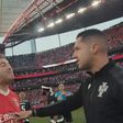 As imagens do adepto do Benfica que tentou agredir João Pinheiro