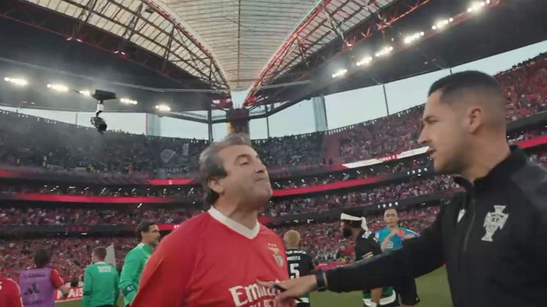 As imagens do adepto do Benfica que tentou agredir João Pinheiro