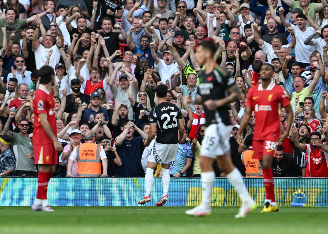 Premier League: Arsenal recupera desvantagem e empata em Anfield