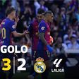 Dois golos em dois minutos e Barcelona vira o jogo frente ao Real Madrid (vídeo)