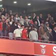 Protestos junto à tribuna presidencial do Benfica, após o empate com o SC Braga (foto: Miguel Nunes)