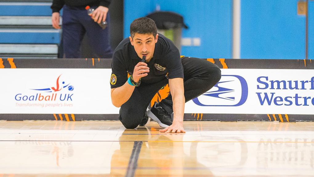 Tiago Oliveira, árbitro de goalball (Foto: European Goalball Club Association)
