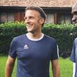 Emmanuel Macron com Eliud Kipchoge