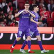 Pau Víctor celebra o golo marcado ao Benfica - Foto: RODRIGO ANTUNES/LUSA