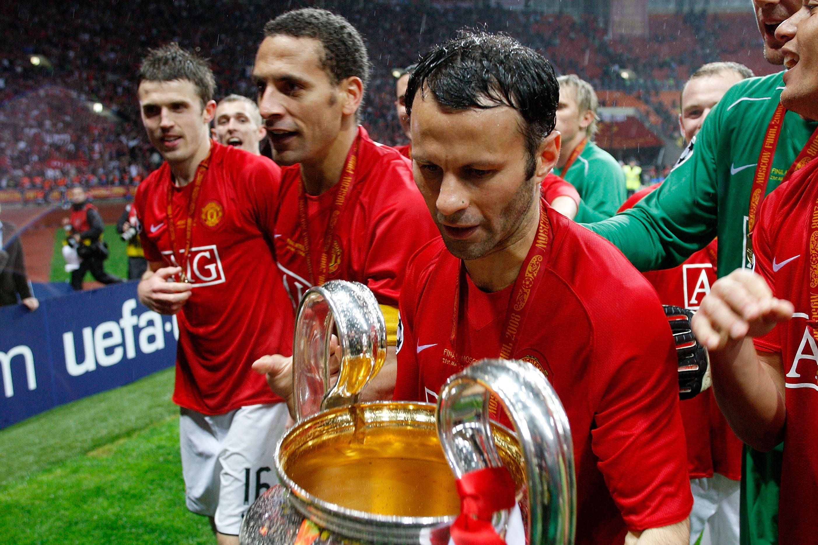 Ryan Giggs, 34 títulos ao serviço do Manchester United