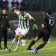 Diogo Bezerra com Francisco Trincão no Rio Ave-Sporting da 33.ª jornada da Liga (ESTELA SILVA/LUSA)