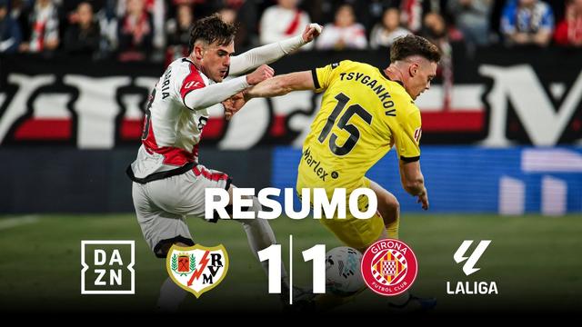 Emoção ficou guardada para o final: Rayo empata e falha subida ao 7.º lugar (resumo)