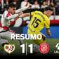 Emoção ficou guardada para o final: Rayo empata e falha subida ao 7.º lugar (resumo)