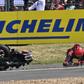 O espanhol caiu na penúltima volta da corrida 'sprint' do GP de França. IMAGO