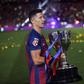Lewandowski na festa do Barcelona