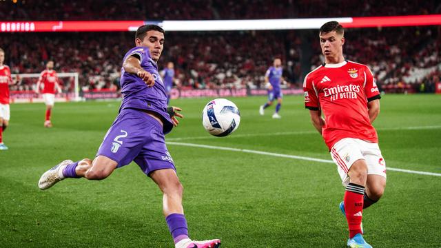 Víctor Gomez foi titular pelo SC Braga frente ao Benfica na Luz