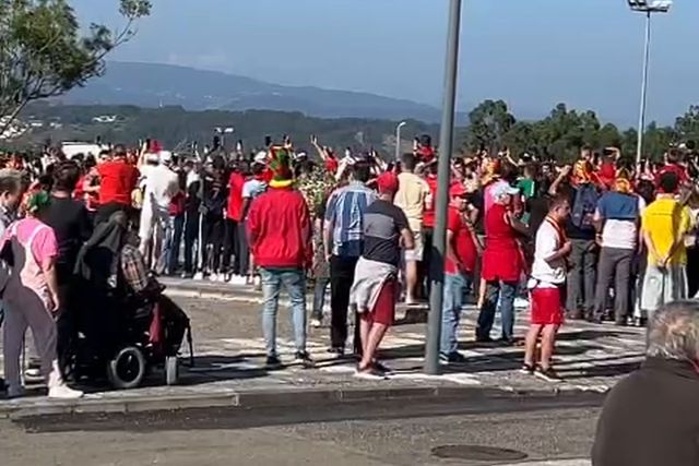 Autocarro da seleção já chegou ao Estádio de Aveiro