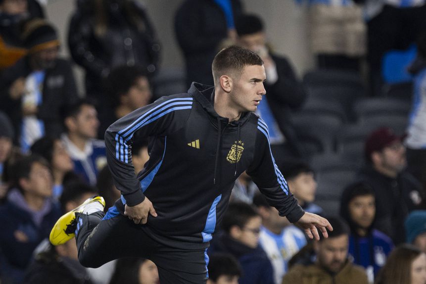 Mastantuono a representar a seleção argentina