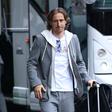 Modric na chegada aos Estados Unidos