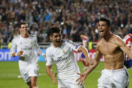 Morata com Ronaldo no Real Madrid (IMAGO)