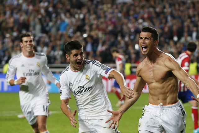 Morata com Ronaldo no Real Madrid (IMAGO)