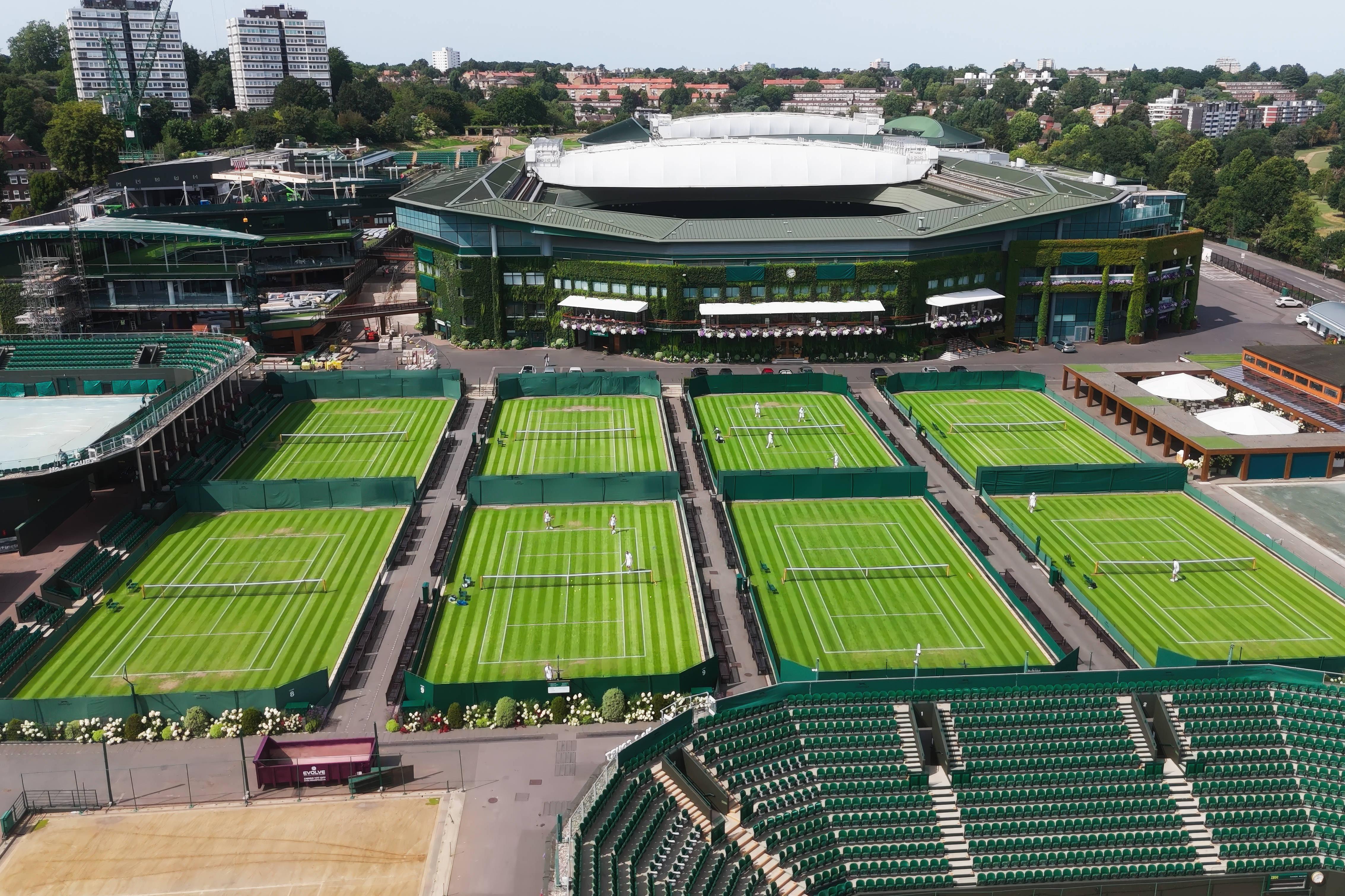 O All England Club está quase pronto para receber o Torneio de Wimbledon, o único Grand Slam jogado na relva. IMAGO