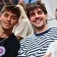 Giorgos Vagiannidis, Fotis Ioannidis e Dimitris Kourbelis nas bancadas do pavilhão do Panathinaykos - Foto: Instagram/Sportfm946