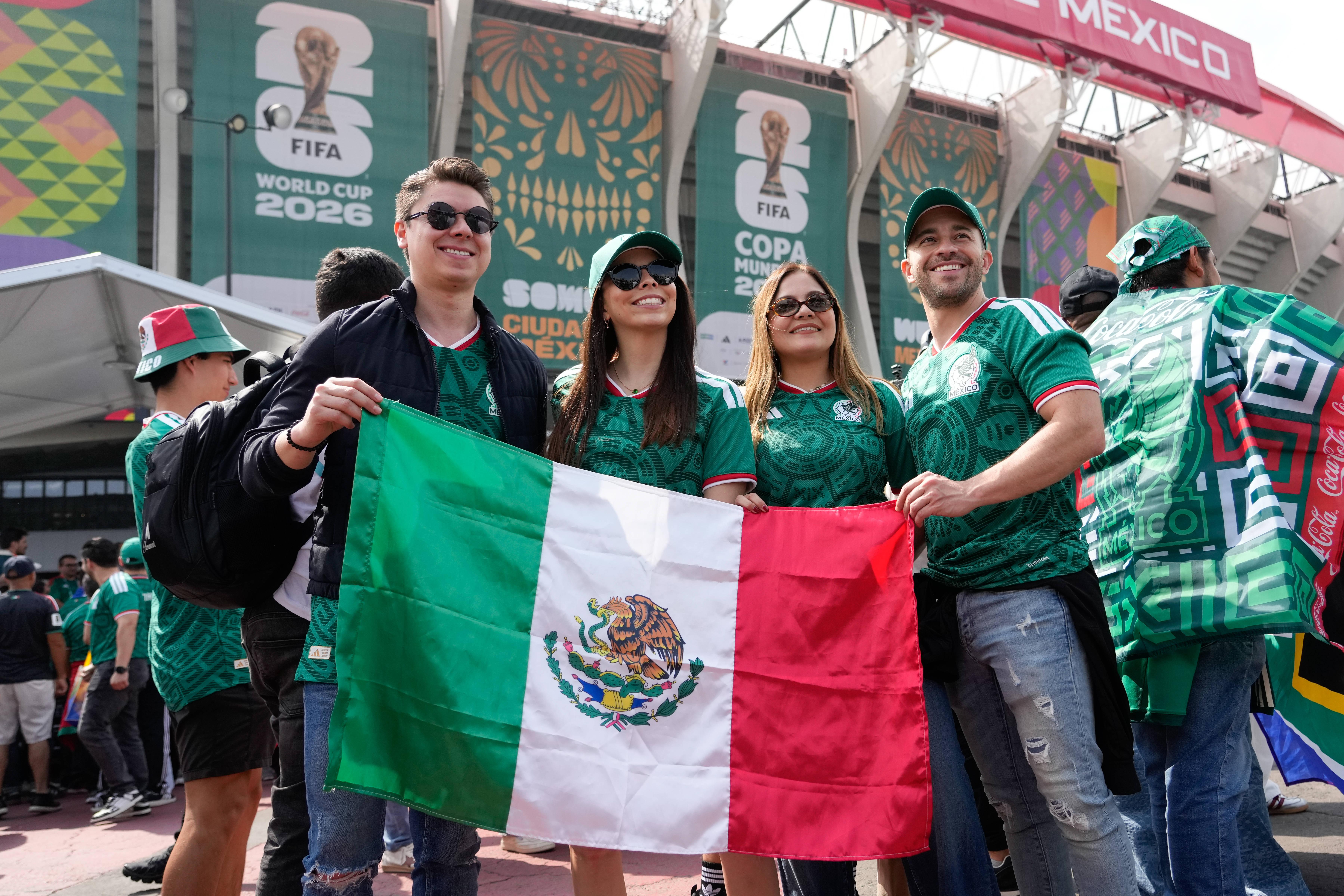 Adeptos do México na abertura do Mundial 2026
