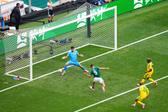 Momento em que Raul Jiménez fez o 2-0 para o México - Foto: IMAGO