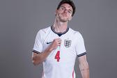 Declan Rice nas fotos oficiais de Inglaterra