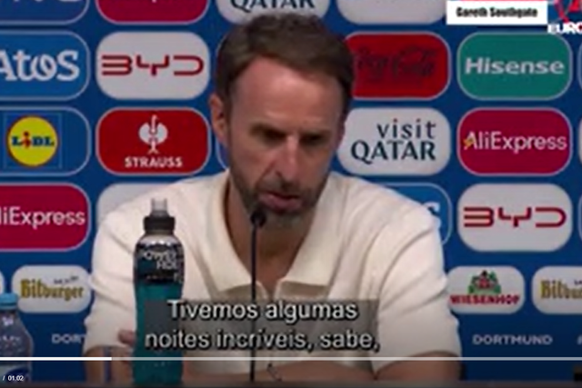 «Desfrutem das cervejas»: a mensagem de Southgate antes da final do Euro