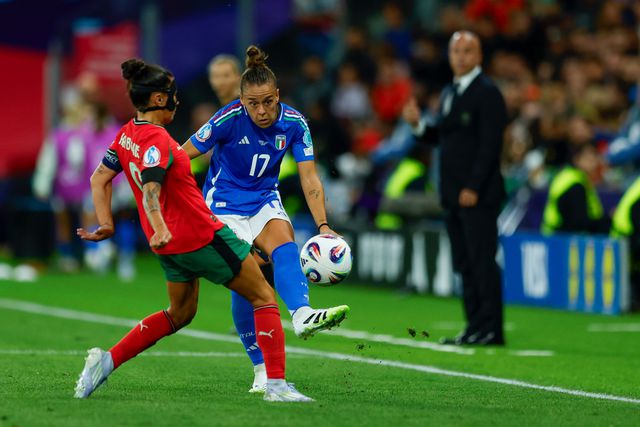Ana Borges em ação frente à Itália (NUNO VEIGA/LUSA)