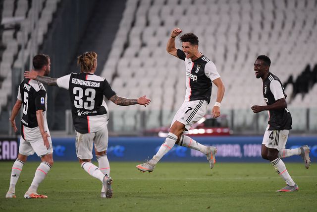 Festejos de Ronaldo quando representava a Juventus