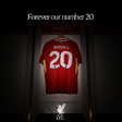 Diogo Jota, para sempre o número 20 do Liverpool