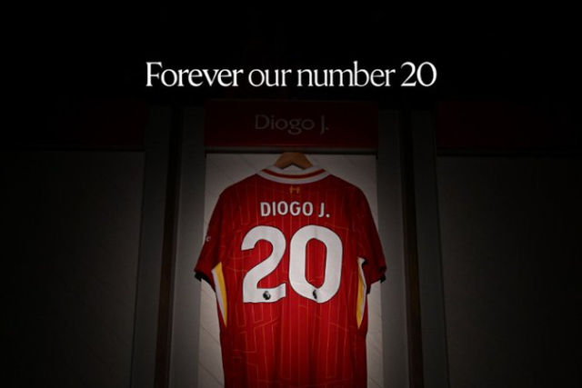 Diogo Jota, para sempre o número 20 do Liverpool